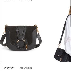See by Chloe Hana Leather and Suede Crossbody